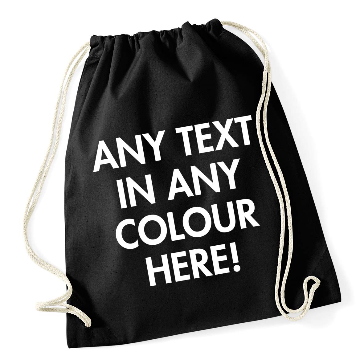 Hippowarehouse Personalised Drawstring Bag PE Gym Kit School P.E Kids Sport 37cm x 46cm, 12 litres