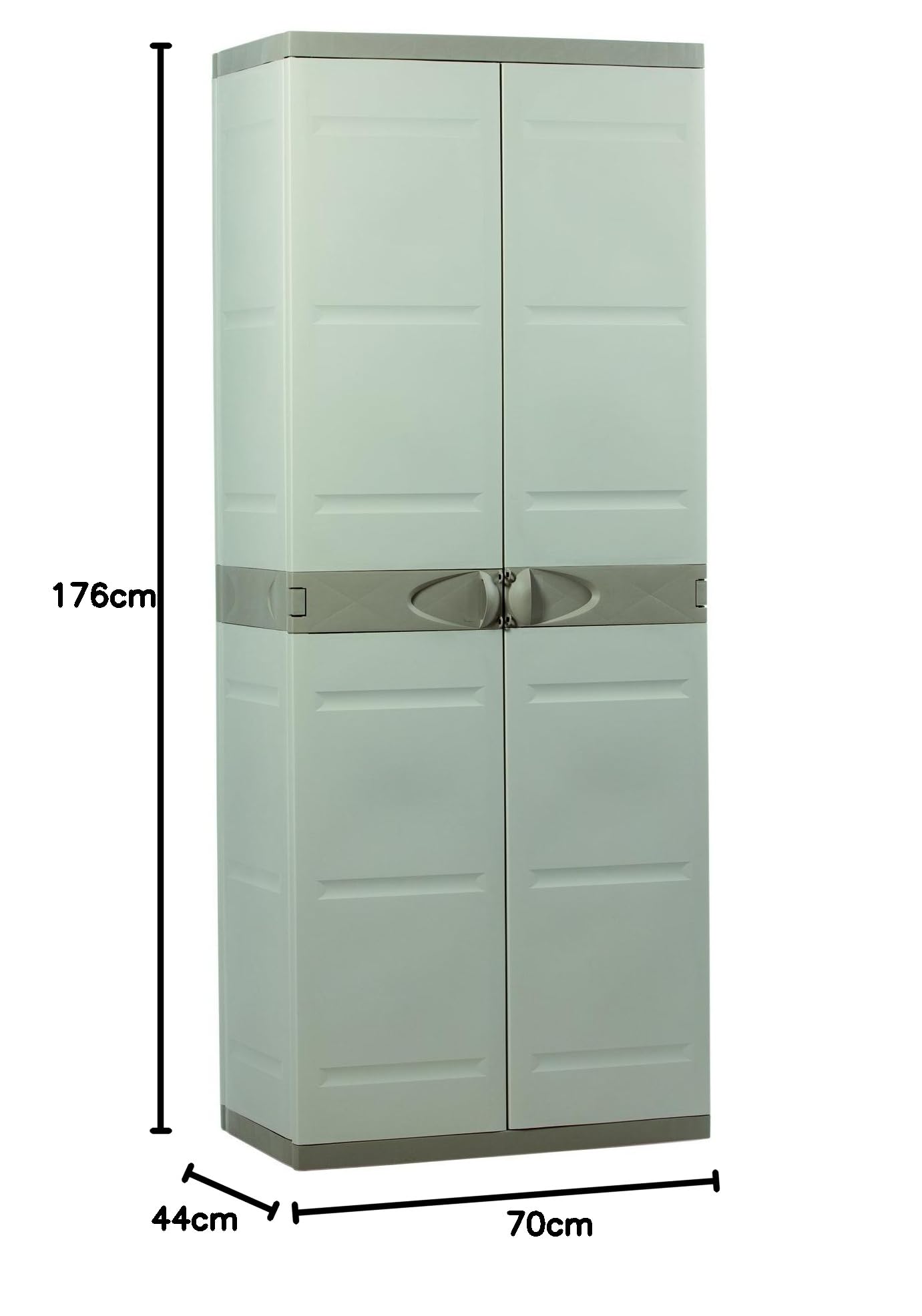 Plastiken Escobero - Armadio in Resina Mastic, Dimensioni 176 x 70 x 44 cm