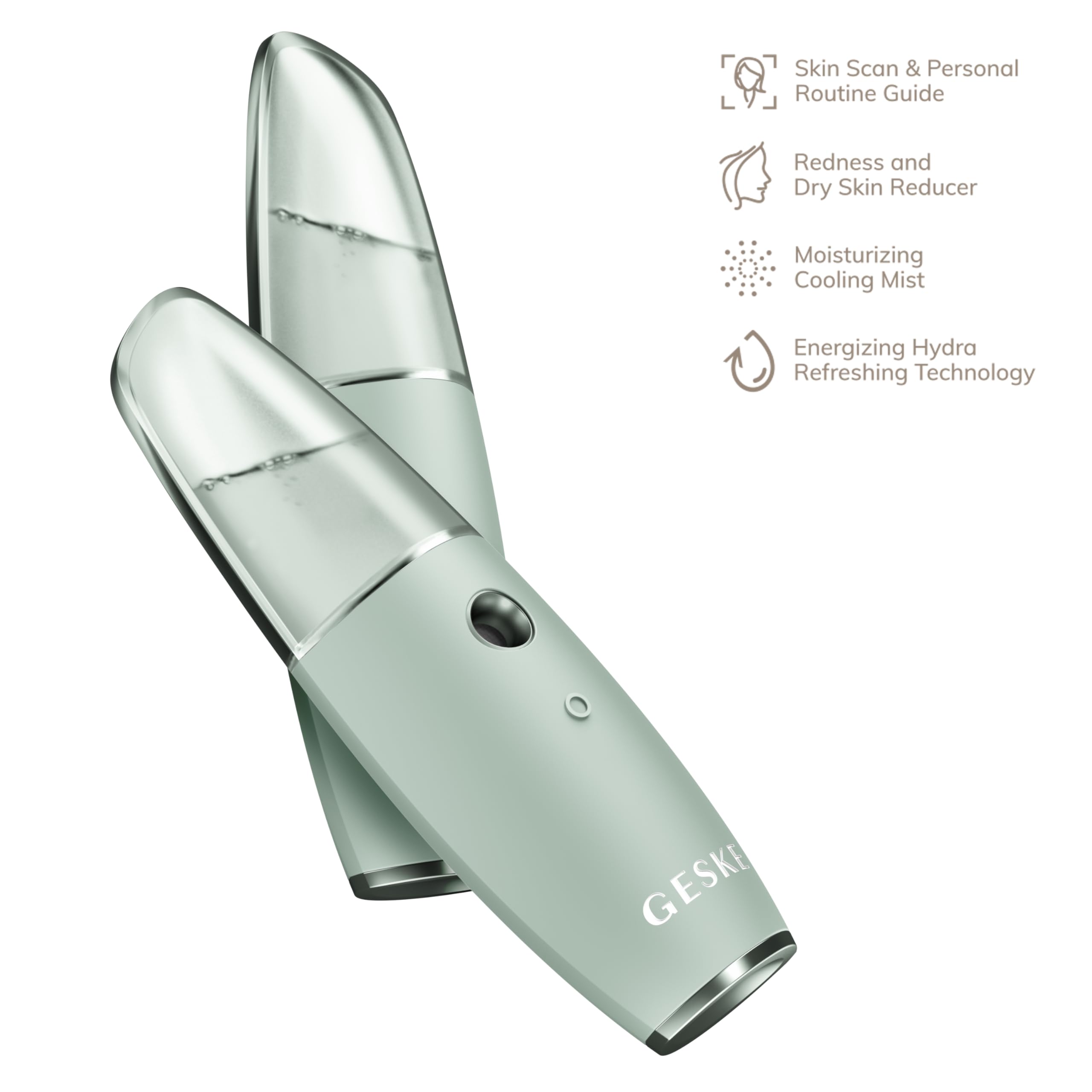 GESKE SmartAppGuided Facial Hydration Refresher 4 in 1 Wasserzerstäuber Gesichtsdampfer Gesichtsreinigungsgerät