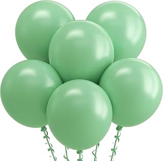 FI - FLICK IN 5 Pcs Big Olive green Balloon for Themed Birthday Decoration Giant Large Latex Balloons for Photo Shoot, Wedding, Baby Shower, Birthday Party (Pack of 5)