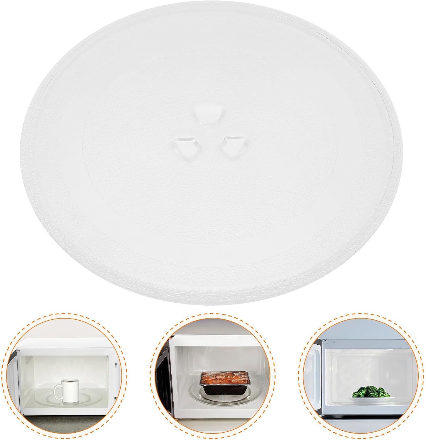 Microwave Accessory Turntable Plate Replacement Glass Oven Turntable Tray Versatile Easy to Clean