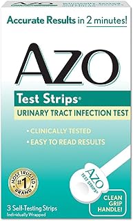 Azo Test Strips 3 Urinary Tract Infection Test Strips Fast & Easy
