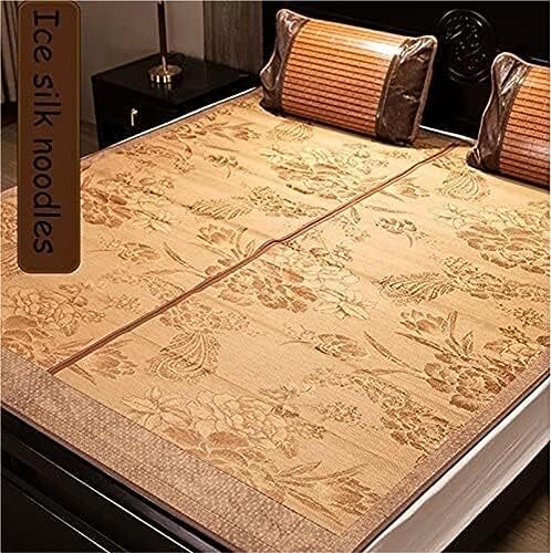 Esterilla para dormir en verano de bambú estera refrescante plegable doble cara 5