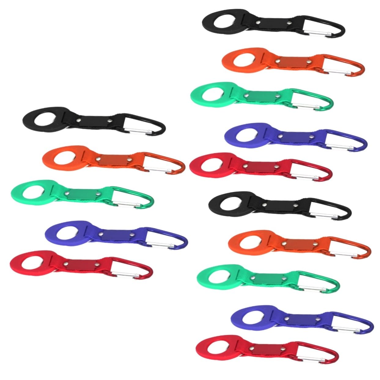 Toddmomy 3 Sätze Wasserflaschenhalter Clip Tragbarer Haken Für Rucksack Für Outdoor Aktivitäten Wie Camping Und Reisen Zufällige Zufällige Farbe 6 Stück * 3
