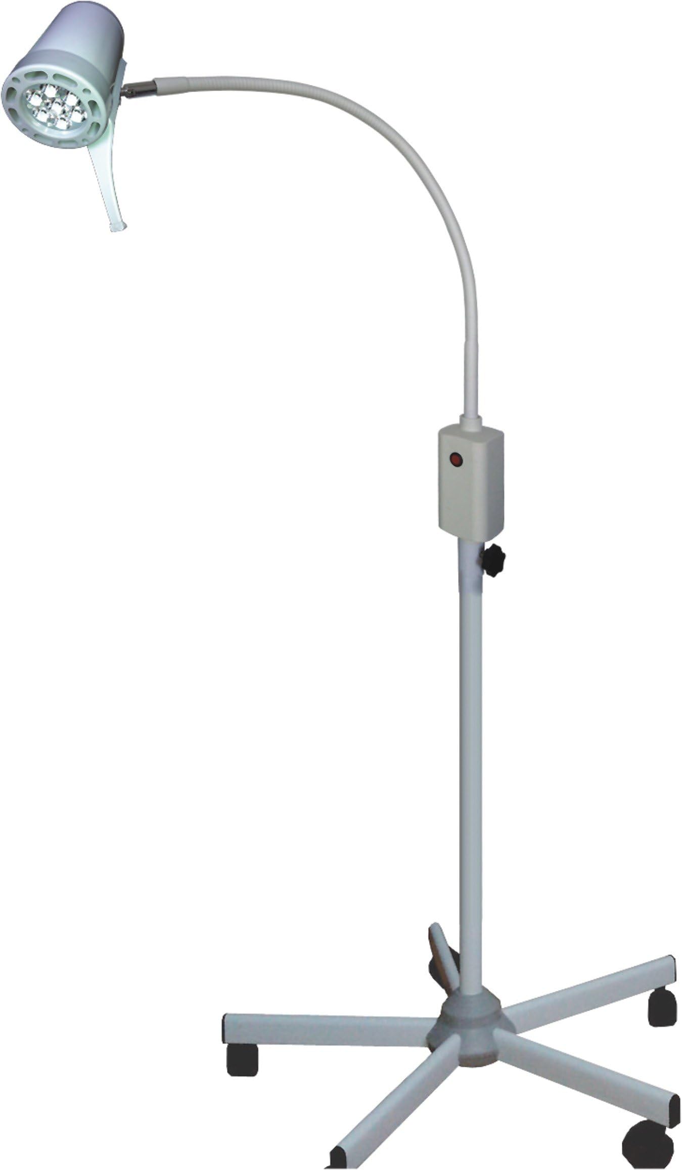 Free Position 76cm Adjustable Gooseneck Metal Arm LED Examination Light KS-Q7 Mobile with Detachable Big Base