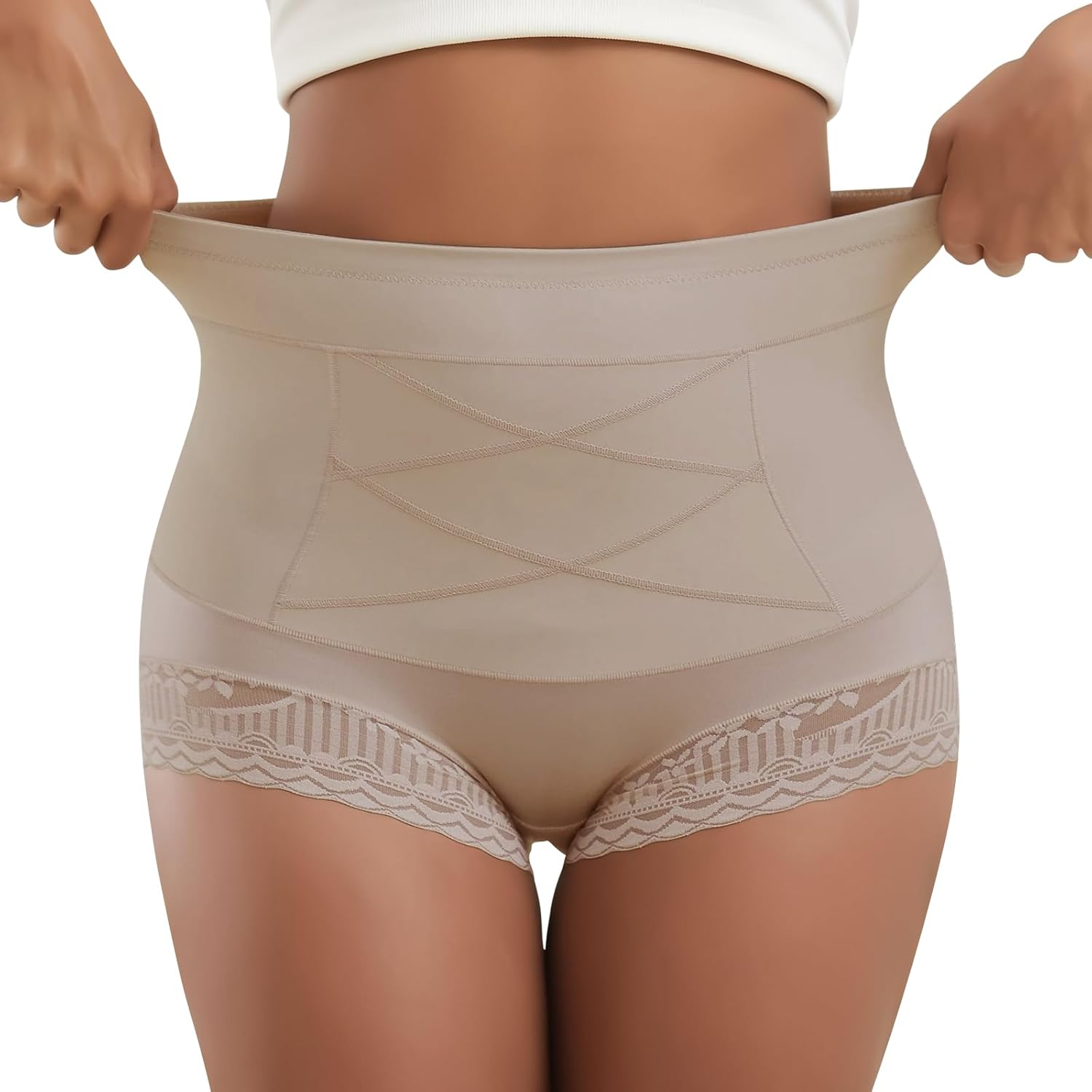 Women Shapewear Tummy Control Underwear High Waisted Girdle Body Shaper Postpartum Stretch Full Coverage - Image 2