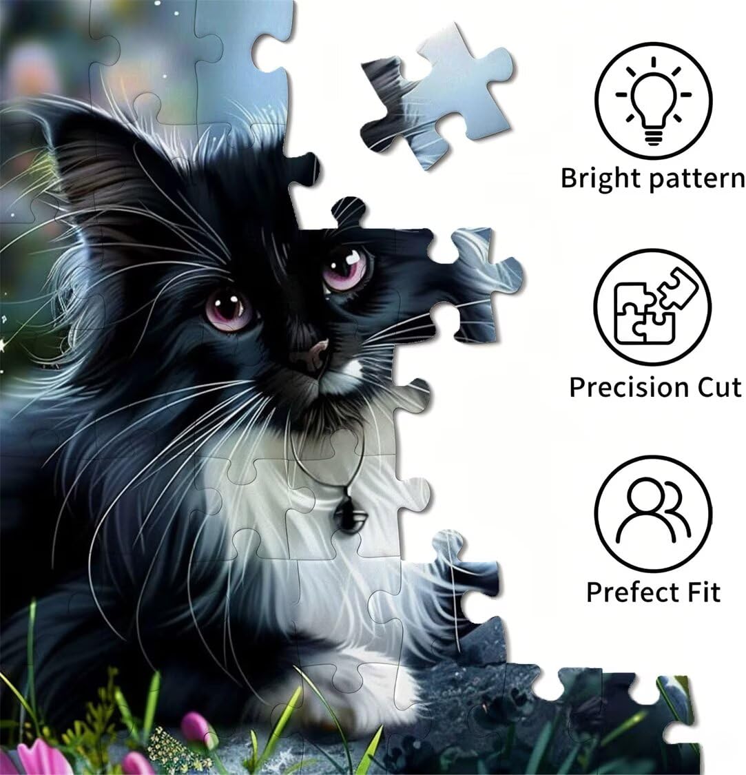 1500 sztuk puzzli dla dorosłych, gry rodzinne, kwiat kota, n-508
