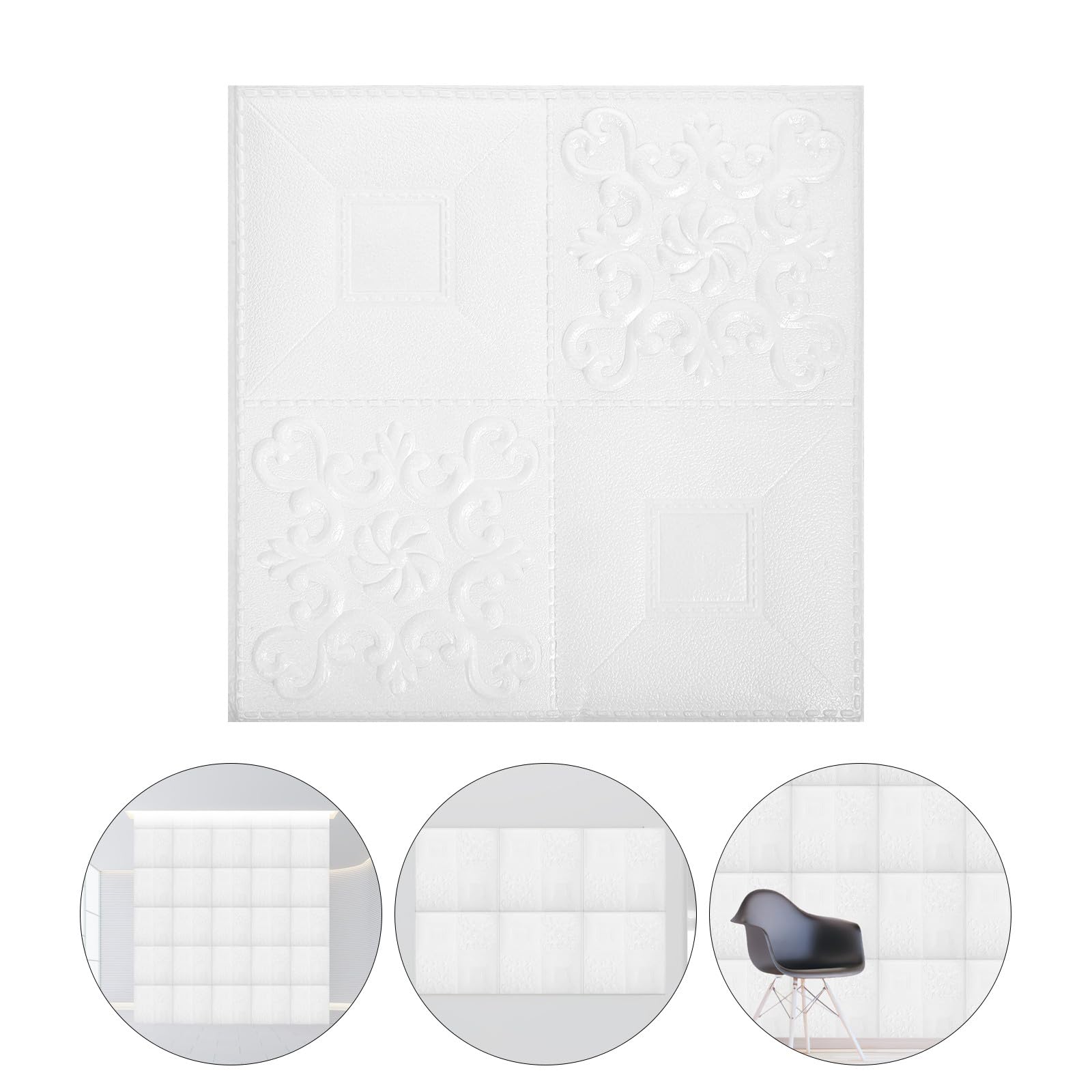 Gatuida Pannelli Decorativi Autoadesivi in Forma di Mattoni 3d 20 Pezzi in Schiuma Xpe Bianca per Pareti Interne Facili da Pulire Adatti a Soggiorno e Cucina