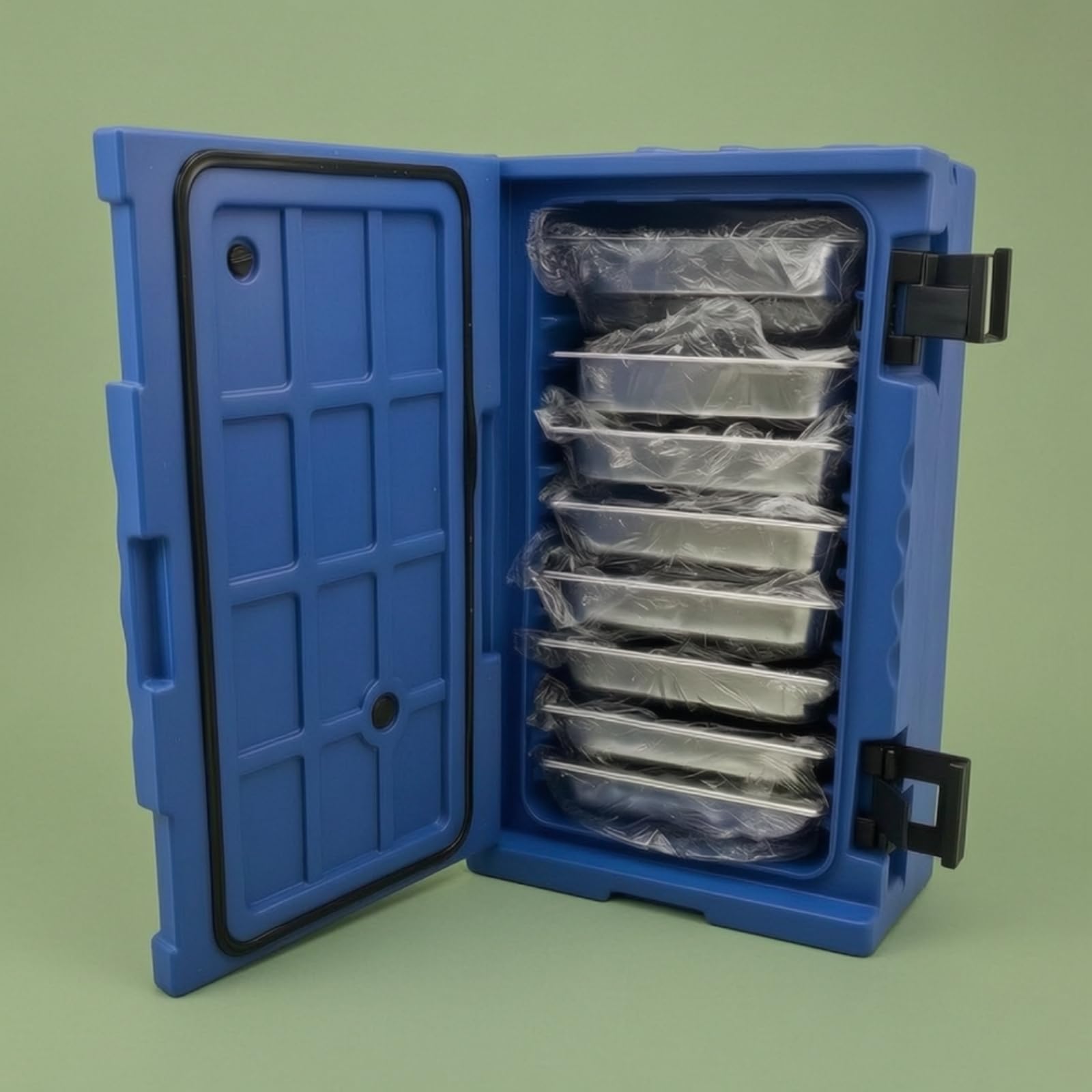 Contenitore Isotermico con Teglie Grande Capacità Box Termica con Maniglie Isolato Armadio Termico per Ristoratori