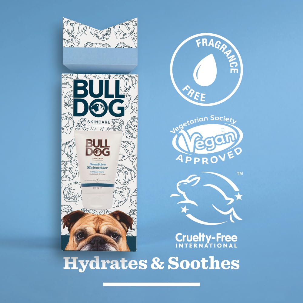 BULLDOG SKINCARE - Sensitive Moisturiser Cracker Giftset for Men, 100 ml (Pack of 1) - Image 3