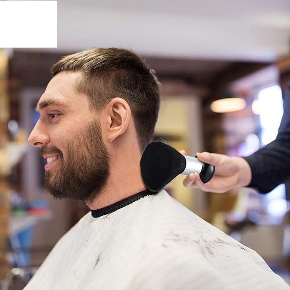 Weiche Nackenbürste, Staubentferner, Weiche Nackenbürste For Haarschneiden, Nacken- Und Gesichtsreinigung, Haarfegerbürste, Salon-Werkzeuge | Black