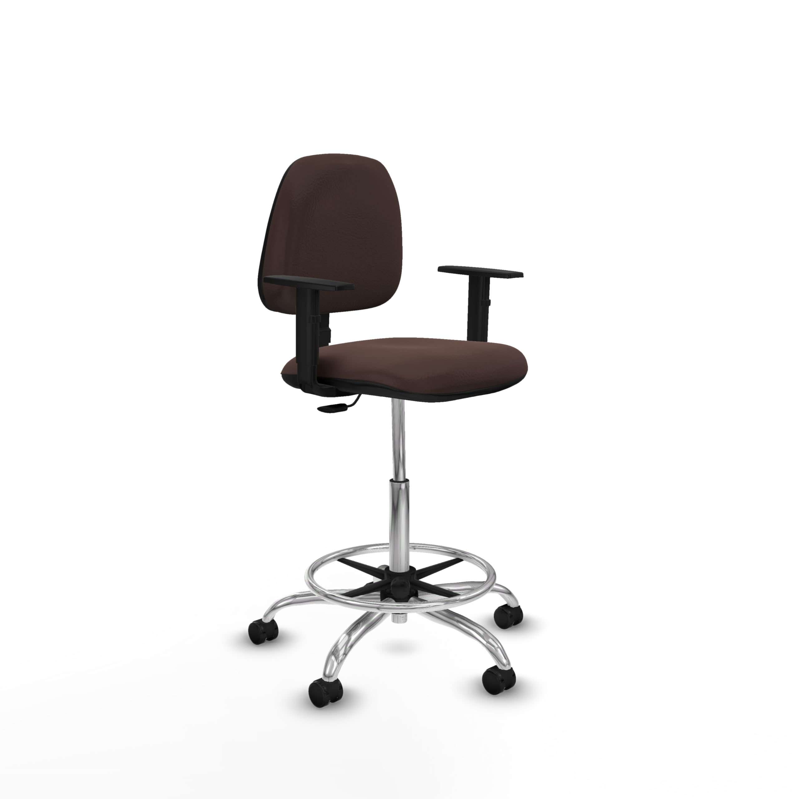 Piqueras y Crespo Taburete Isso: Ideal para Banco de Trabajo, Silla para Mostrador Alto y Taburete de Trabajo Taller con Respaldo Regulable en Altura - Marca