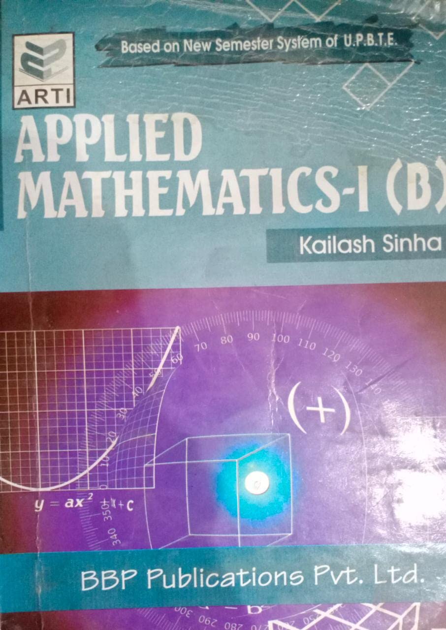 Applied Mathematics 1 (B) By Kailash Sinha (Second Hand & Used Book) (S ...