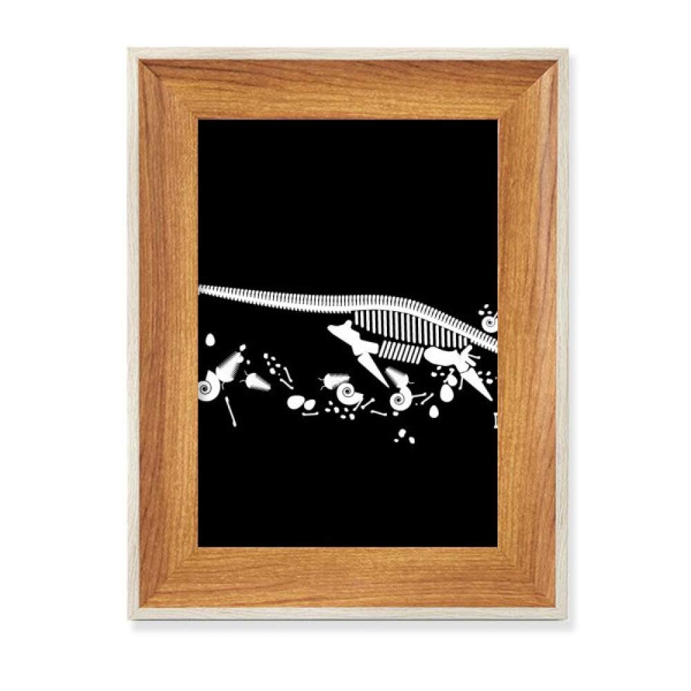 Cadre photo bois os de dinosaure fossile pour valoriser vos peintures et ranger votre bureau