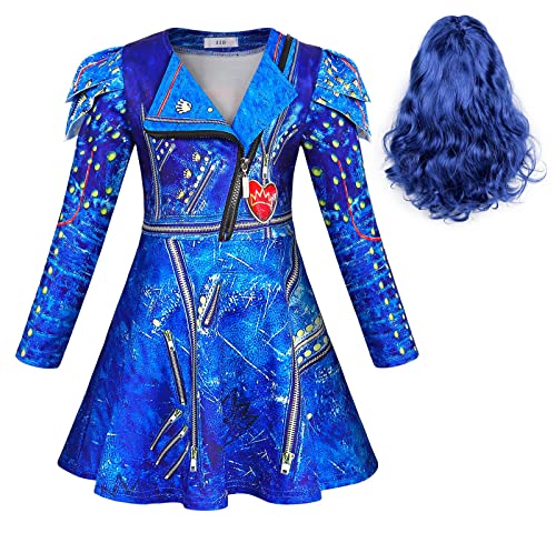 Berich Evie Costume Descendants with Wig Descendants Fancy Dress 