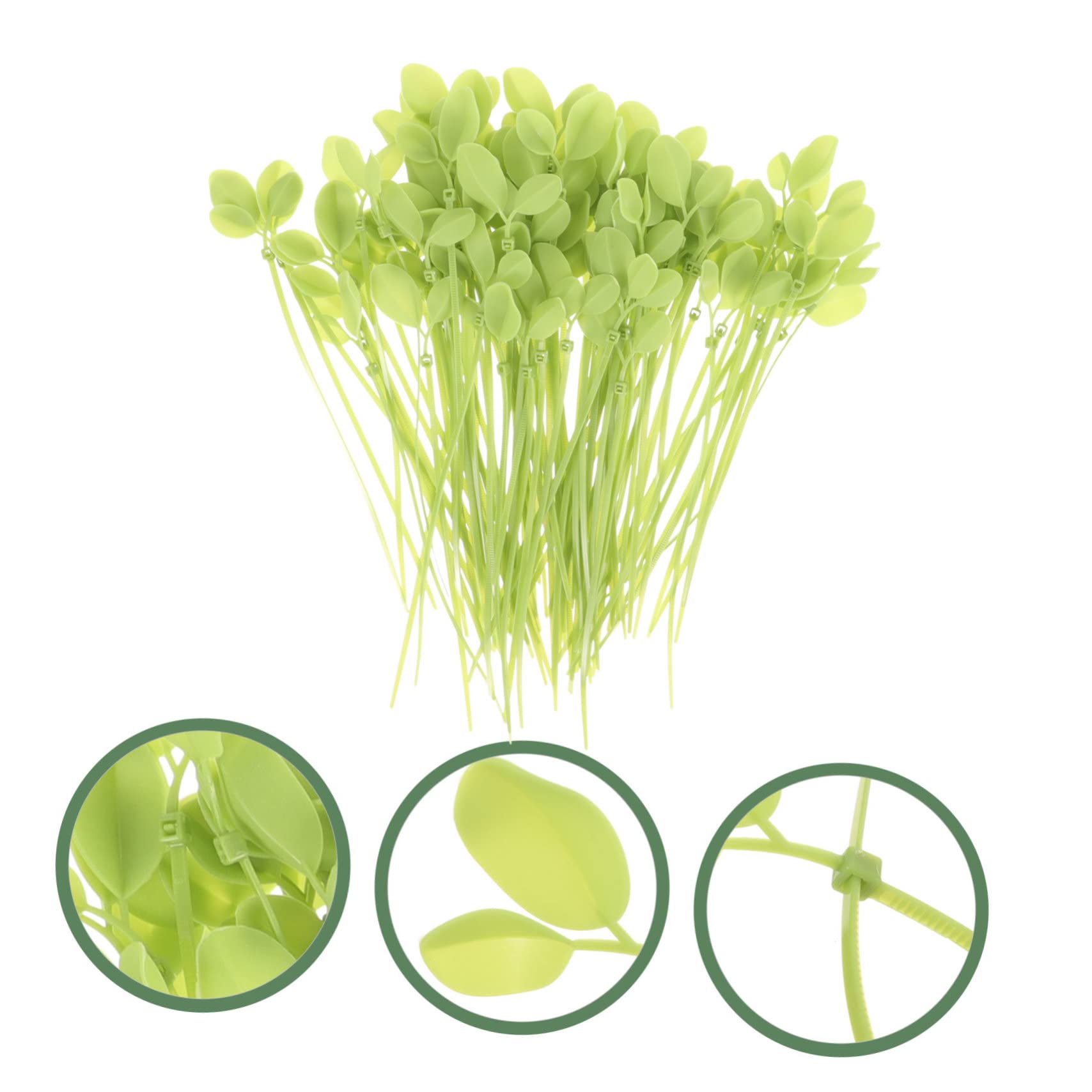 DOITOOL 300stücke Blattförmige Nylon Kabelbinder Bunte Dekorative Und Praktische Kabelbinder Für Garten Zuhause Und Büro Langlebig Und Einfach Zu Verwenden