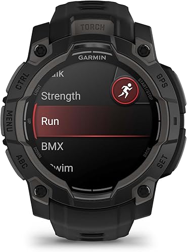 Miniatura 5 de Wearable4U Garmin Instinct 3 45mm, pantalla AMOLED, reloj inteligente GPS resistente para exteriores, bisel reforzado con metal, linterna