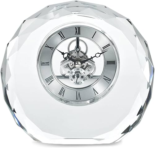 Miniatura 5 de Baudville Trofeo Reloj Grabado - Cristal Ejecutivo - Forma Redonda