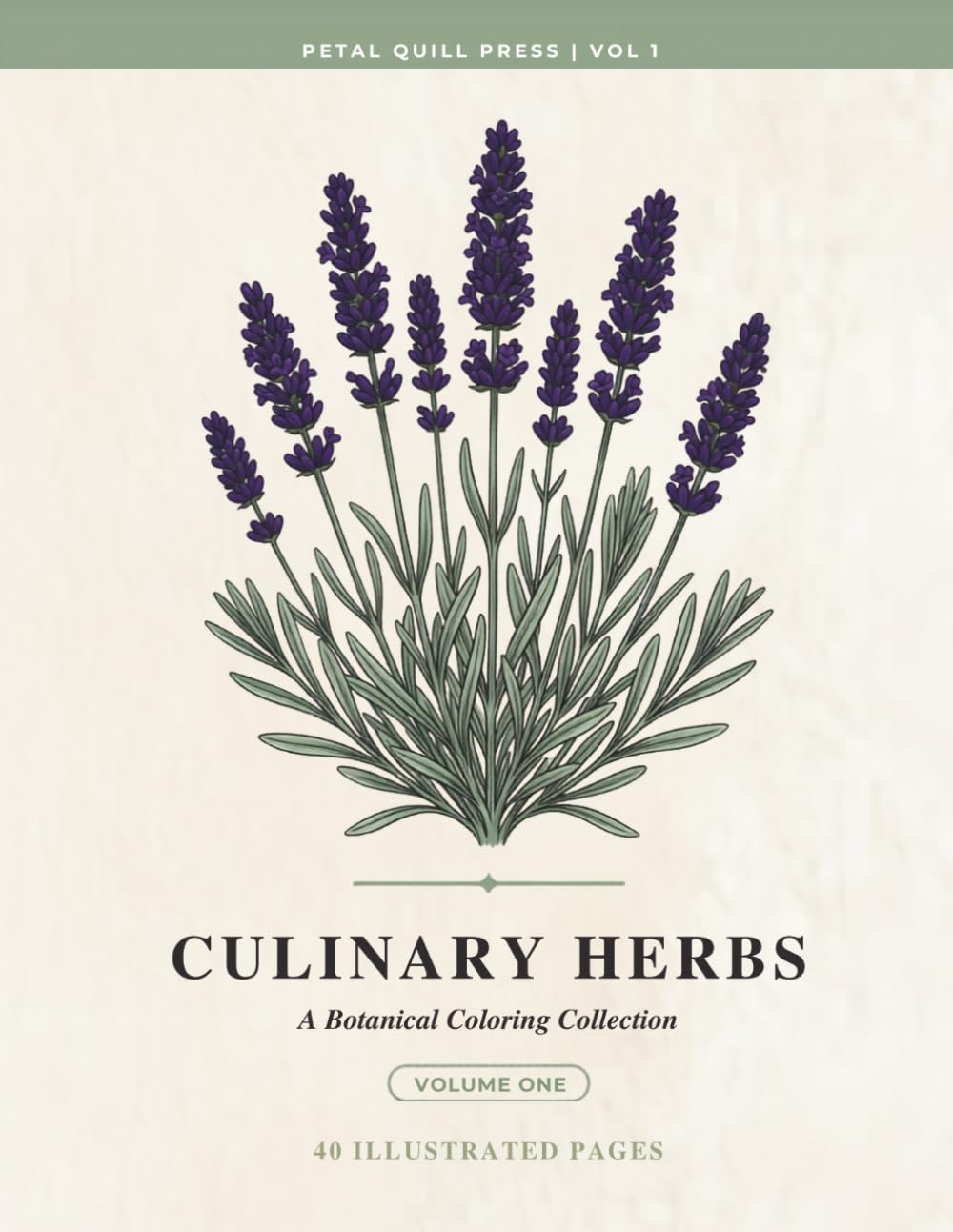 Culinary Herbs: A Botanical Coloring Book for Adults (Petal Quill Botanical Coloring Collection)