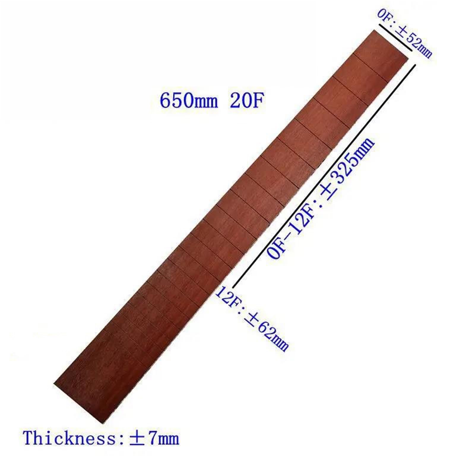 Podstrunnica Gitary Klasycznej Długość Skali 650 Mm Palisander 20 Progów Akcesoria Gitary