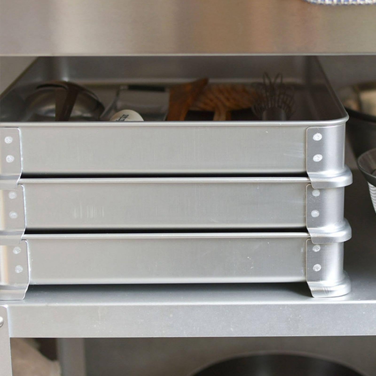 Contenitore per Alimenti da Frigorifero, congelatore, Professionale, di, Robusto, Compatto, salvaspazio, Durevole e Versatile in, 48 Cm X 37 Cm X 5 Cm