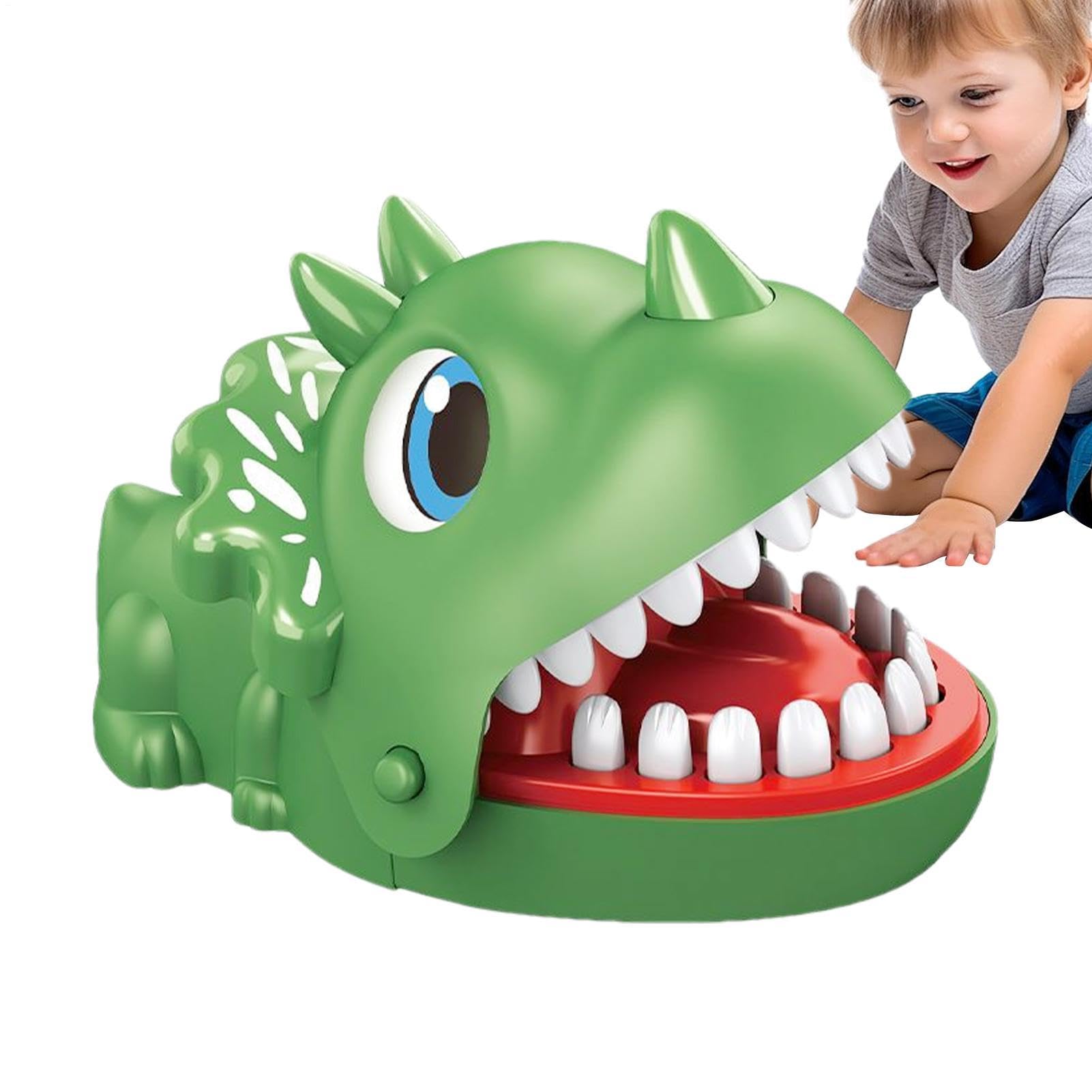 Dinosaur Games – PP 14.7x9.8cm | Funny Biting Finger Dragon Mouth Game, Interactive Crocodile Teeth Dentist Toy | For Kids Seniors Family Party Gathering Tabletop Entertainment Play Use
