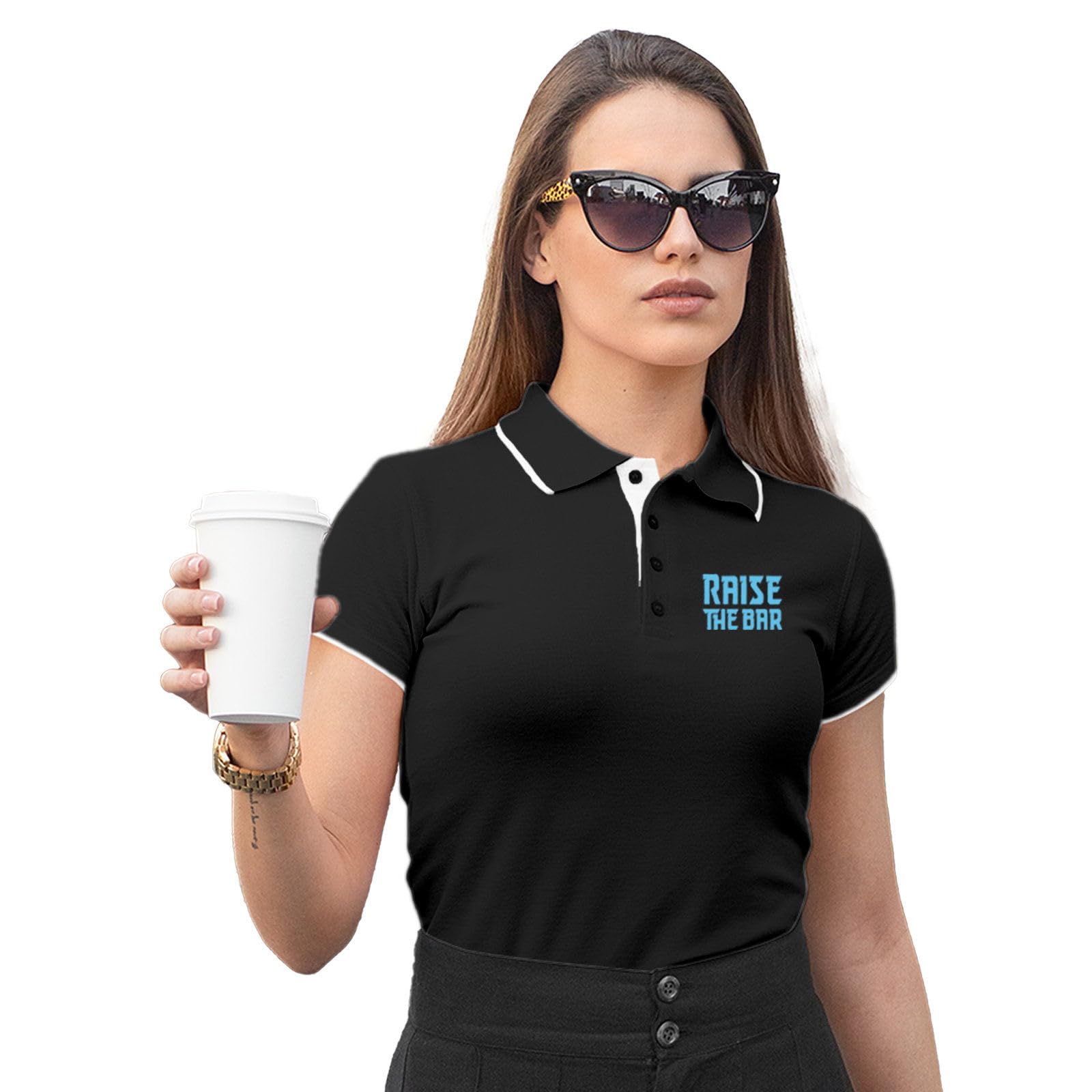 Women's Polo T-Shirt | Cotton Rich | Globally Certified Fabric | Wrinkle-Resistant | Colors Dont Fade | Regular Fit | Raise The Bar Design-picture-47