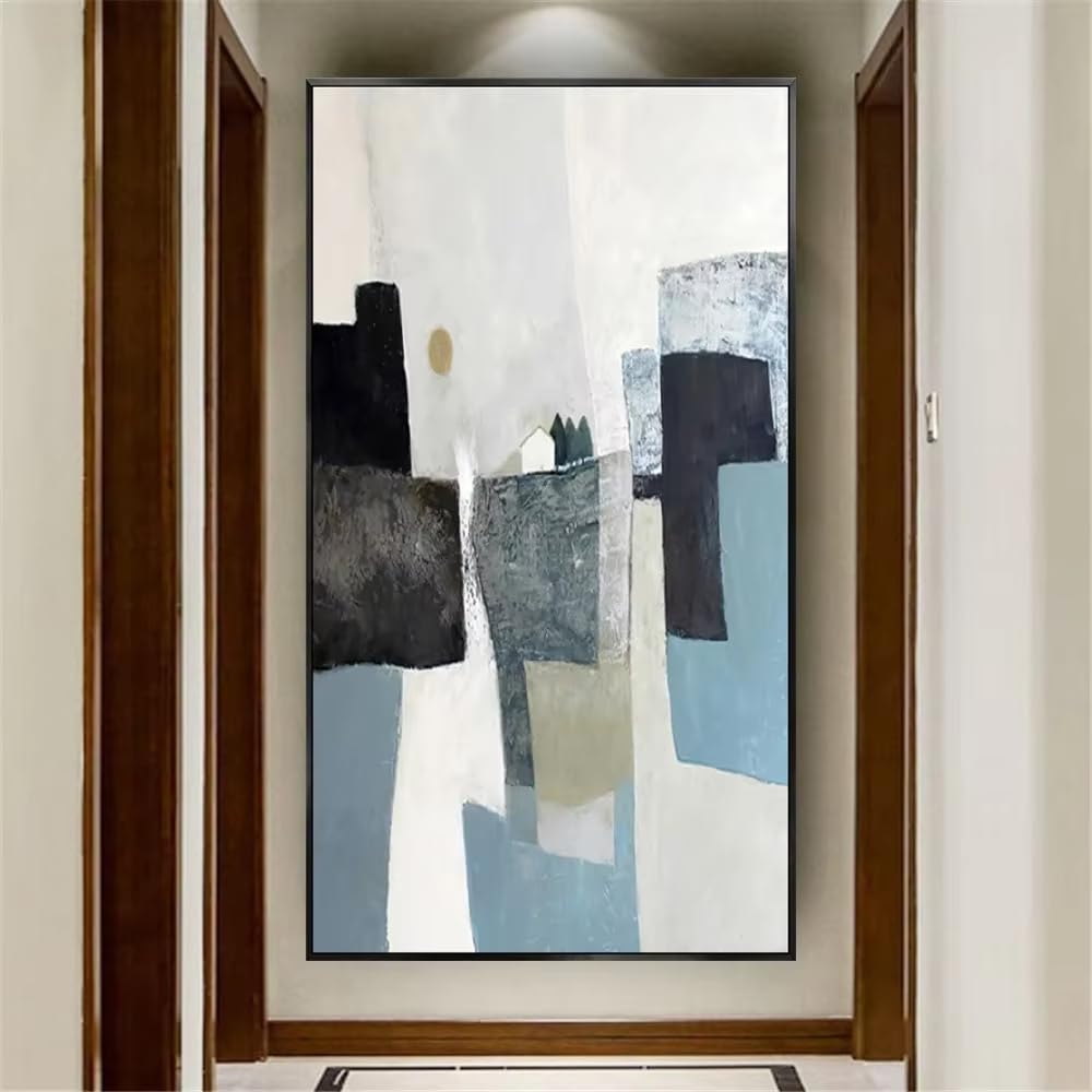DFZEWKI Abstract Graffiti Painting on Canvas Modern Nordic Wall Art for Living Room Bedroom Home Decor Wall Decor Posters(60x120cm(24x47in)/No frame)