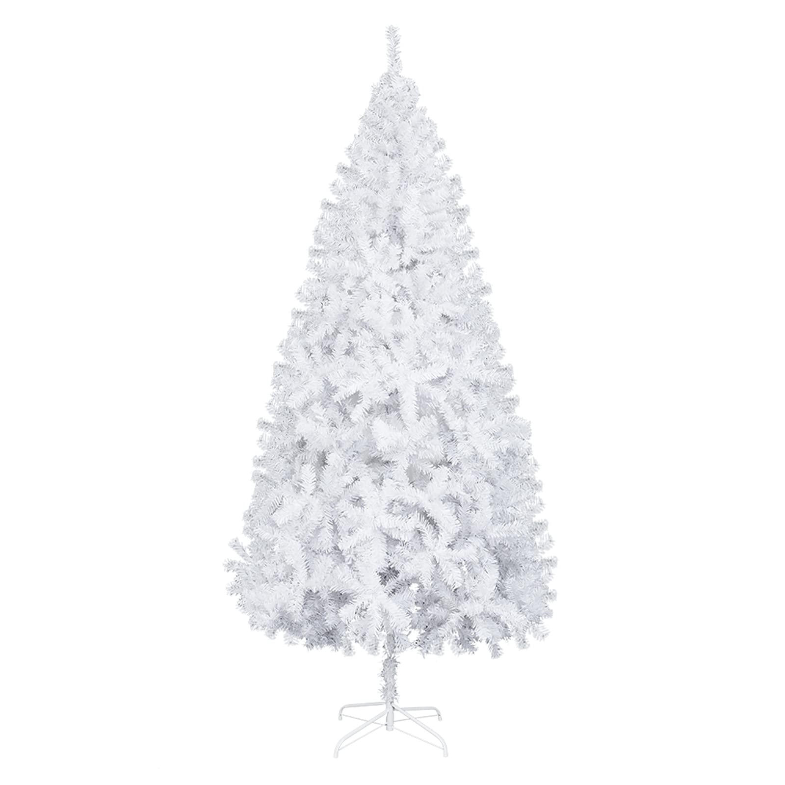 Zjxdpbf White 5Ft Artificial Christmas Tree With Thicken Branch Tips,Outdoor Indoor Large Christmas Tree With Metal Stand,Colorful Xmas Pine Tree Festival Decoration- 150Cm/5Ft
