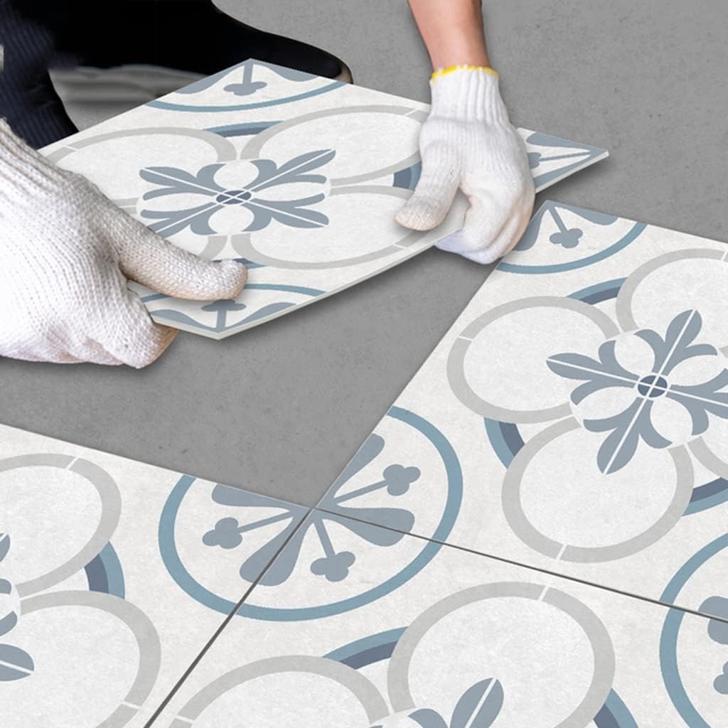 Ground Stickers Anti-Slip Bathroom Kitchen Waterproof Self-Adhesive Floor Stickers for Home Decoration (Color : A, Size : 30x30cm) (A 30x30cm)