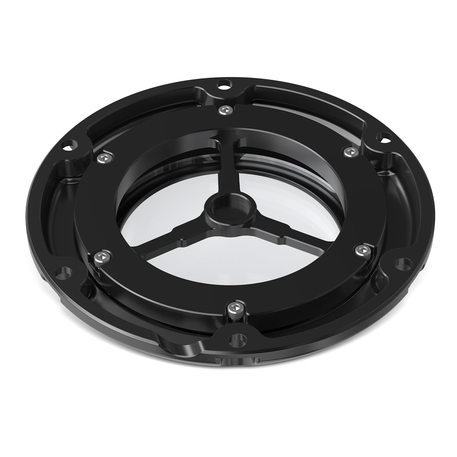 NICECNC Couvercle d'embrayage Transparent Derby Compatible avec Harley Sportster 883 Custom XL883C 2004-2009, Iron 883 XL883N 2009-2022. Remplacement de 34992-04 Voir compatibilité, Orange