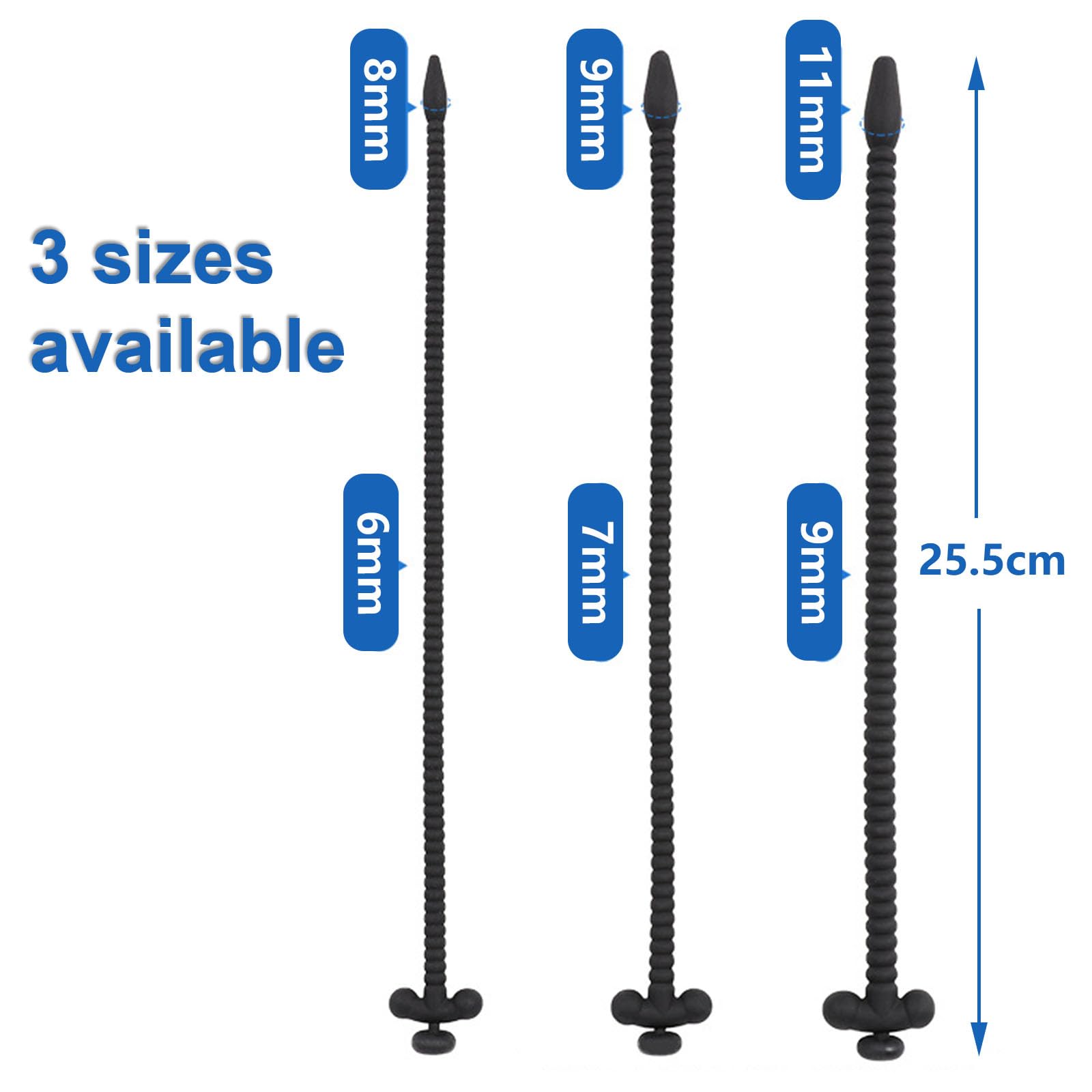 Tubo fitness maschile con rivestimento rimovibile, lungo tubo per esercizi per urinare facilmente -ITHB12 (A:Diametro del tubo: 6 mm)