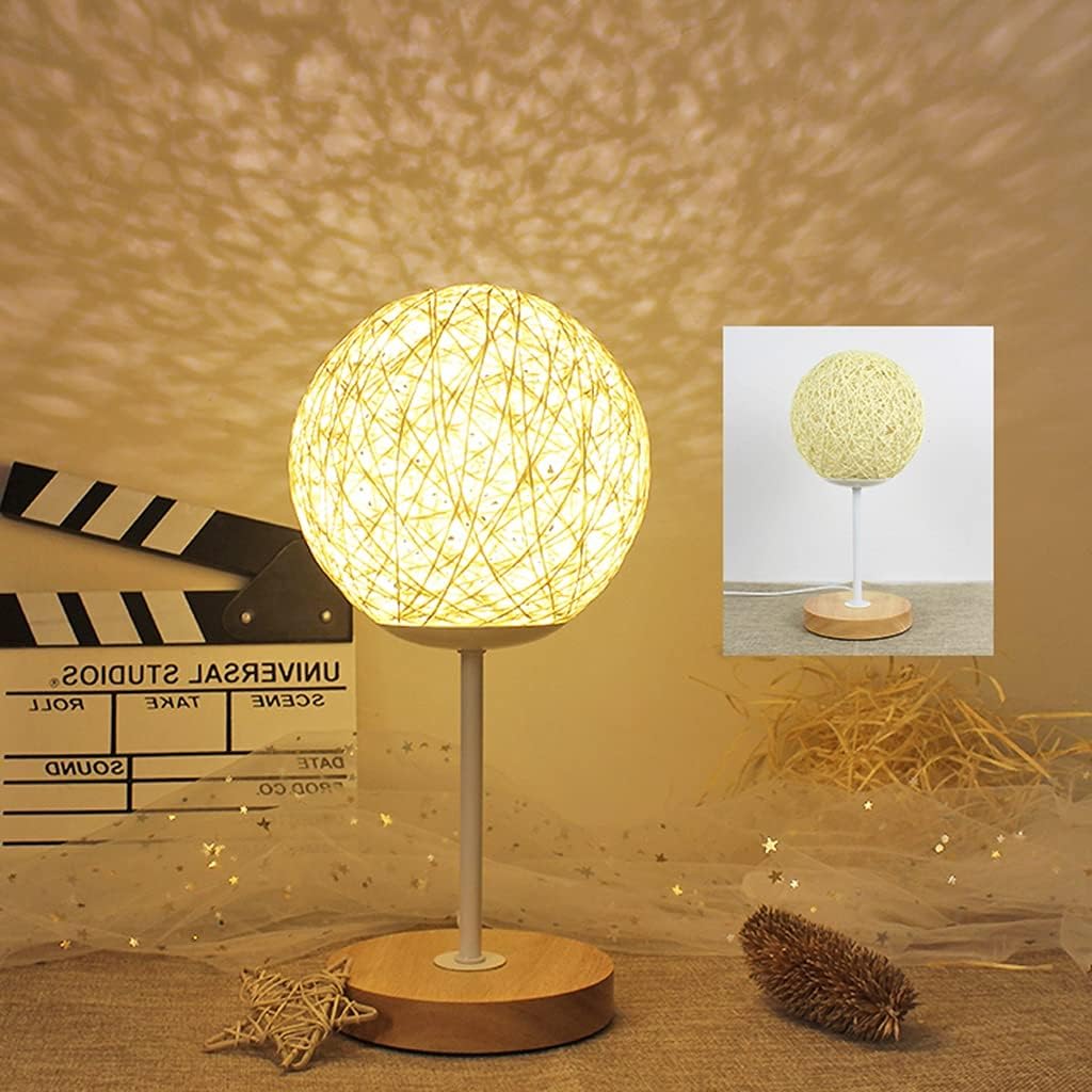 Classic Table Lamp Plug-in Mode Multi-Level Adjustment of Brightness LED Desk Lamp- USB Dedicated Cable- for Bedroom Living Room Illumination (Color : White)