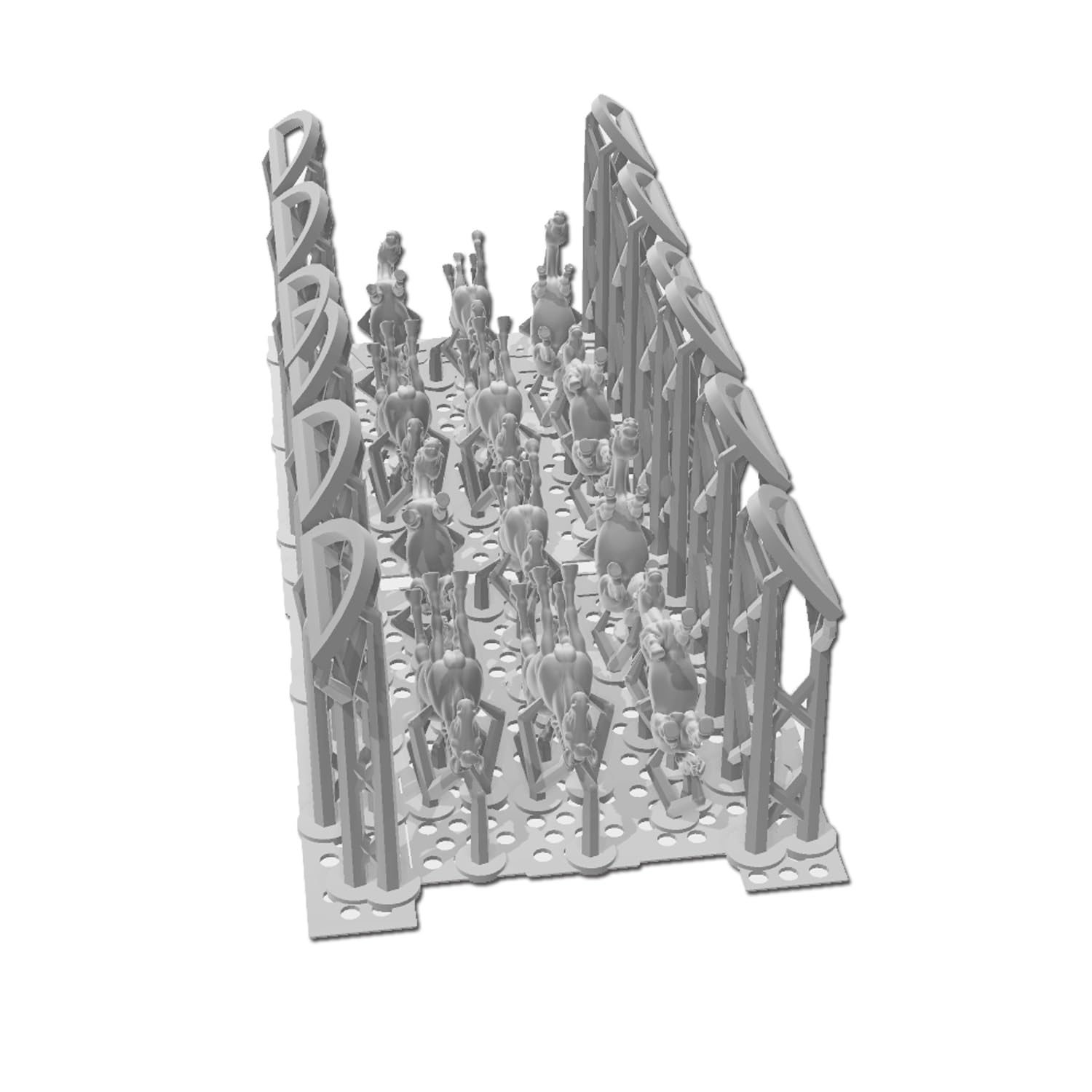 Outland Models Miniatures Horse Figure Set 1:87 HO Scale