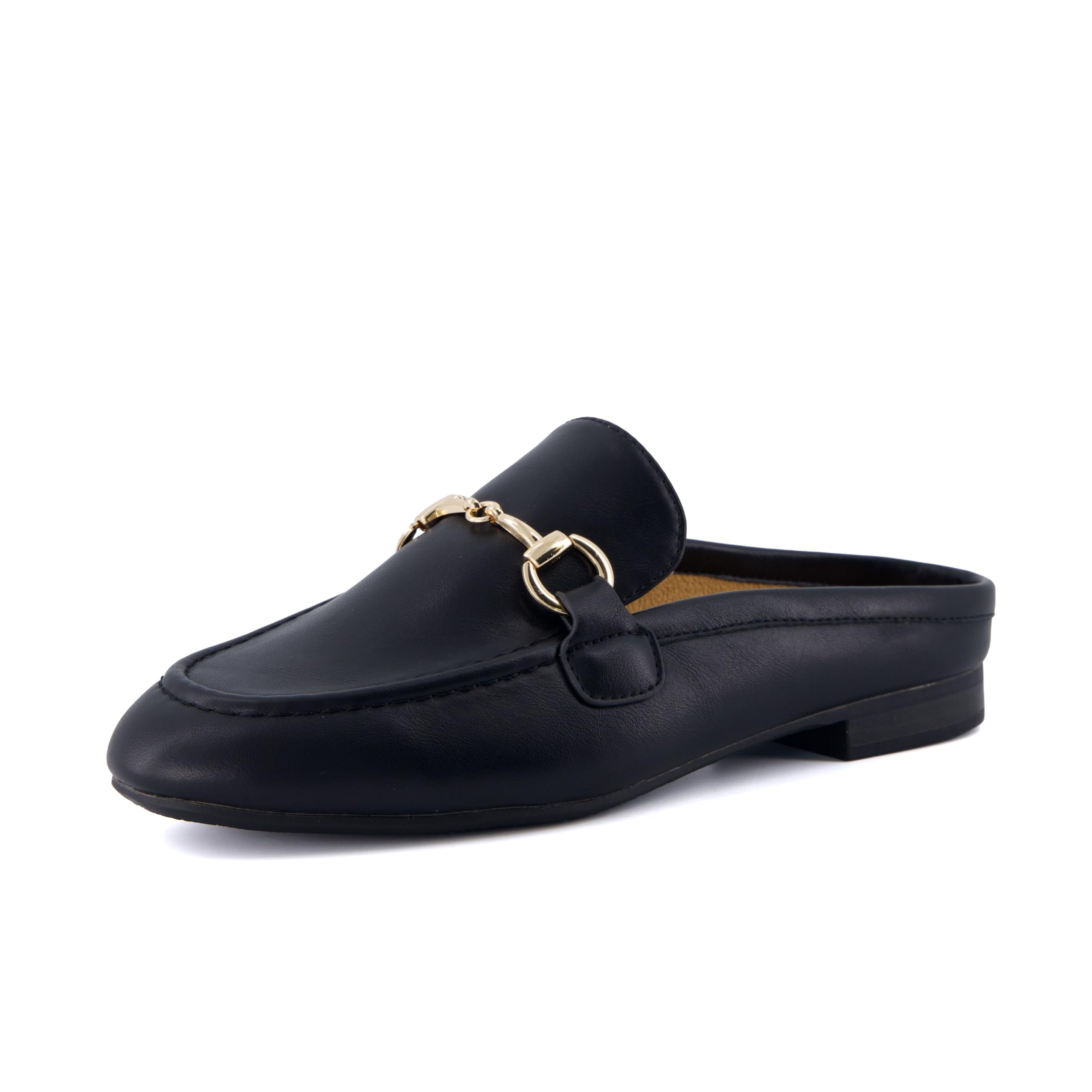 CUSHIONAIRE Yummy Slip On Womens Mules, Business Casual Loafers for Women with Low Heel and Metal Chain Detail - [Run Small Size Up] — view 9