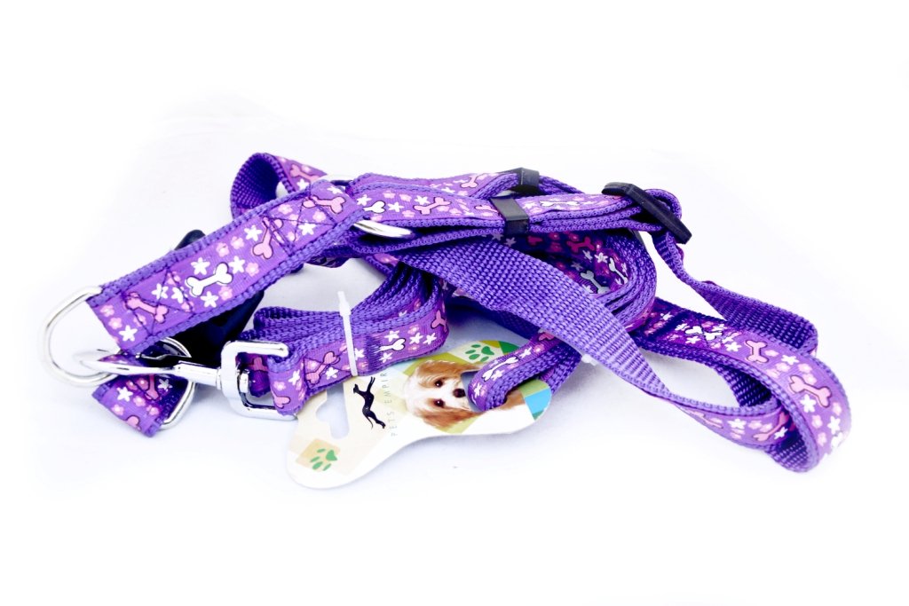 Pets Empire Nylon Dog Pet Harness Leash Set Printed Walking Adjustable (Color and Print May Vary) Size-Medium 075 inch (B071CH7R2F) Amazon Price History, Amazon Price Tracker
