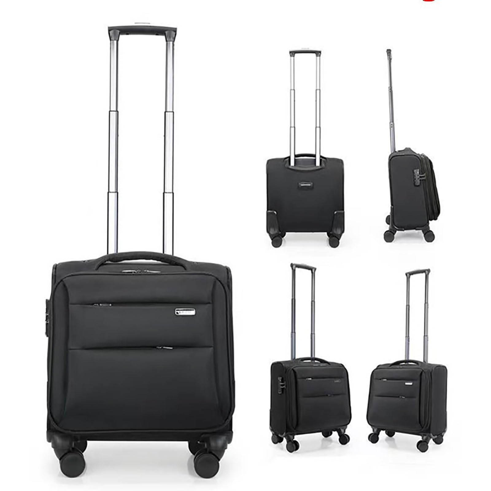 Borsa per Laptop con Ruote da per PC Portatile Impermeabile Pilotina Trolley, Valigetta con Rotelle per Viaggio Ufficio Lavoro Scuola(B,25 * 40 * 46cm)