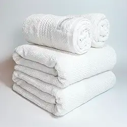 Jogo De Banho Gigante Buddemeyer Amare Extra Soft 100% Algodão Toalha Banhão Alta Absorção Macia Grande 4 Peças (Branco 1011)