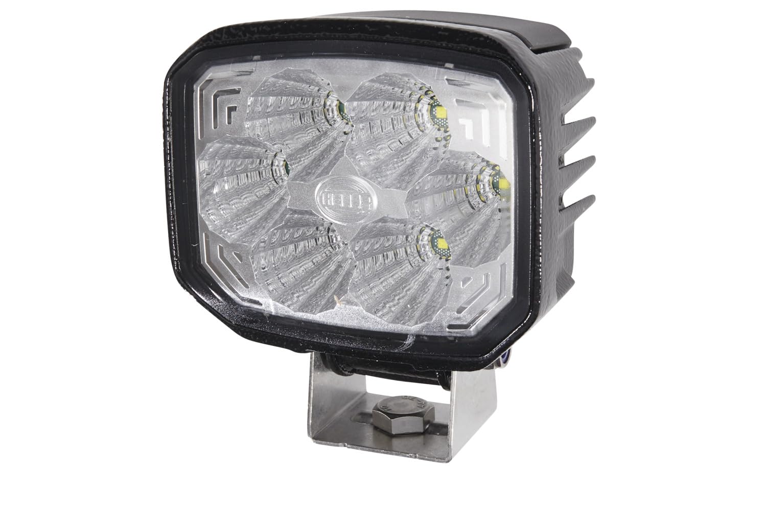 HELLA 1GA 996 188-021 LED-Worklight - Power Beam 1000 - 12/24V - 850lm - mounting/Bolted - Swivelling Mounting Bracket - Short distance lighting - Plug: DEUTSCH plug