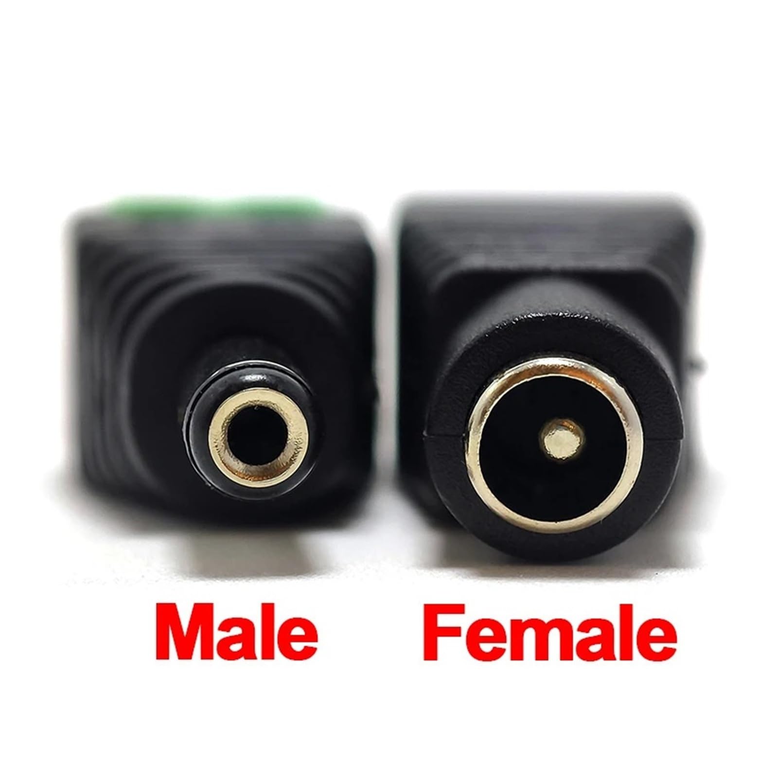 Adapter DC Power Plug 5,5 x 2,1/2,5 mm i 3,5 x 1,35 mm męski żeński łącznik do taśmy LED 1/5/10 pary (5,5 x 2,5, 10 pary)