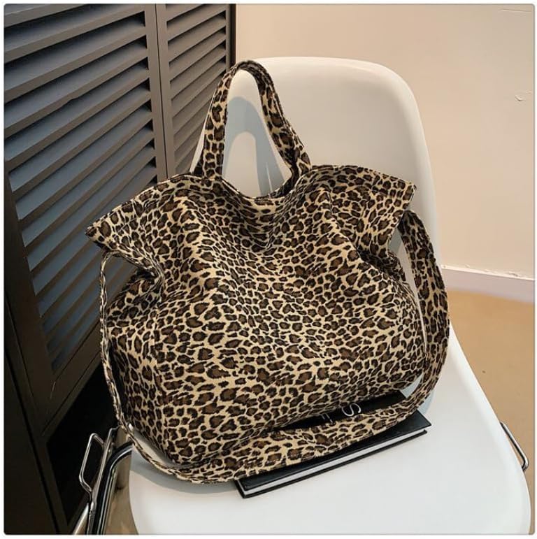 Single-shoulder Sag For Women Large-capacity Bag Leopard Print Tote Bags For Women Large Leopard Print Bag - Image 7