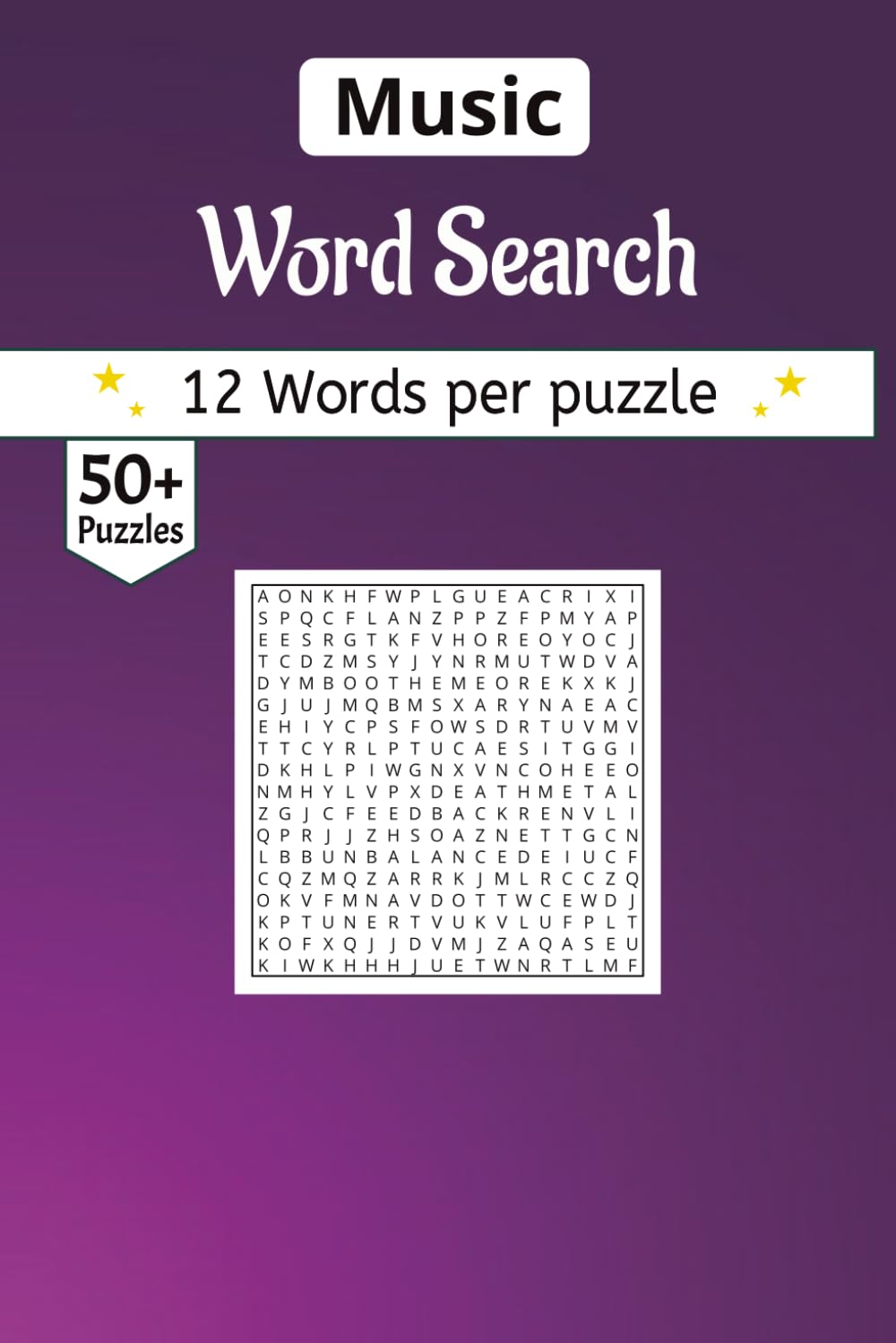 Music Word Search book: 50+ Hand-Crafted Puzzles for Music Lovers & Superfans