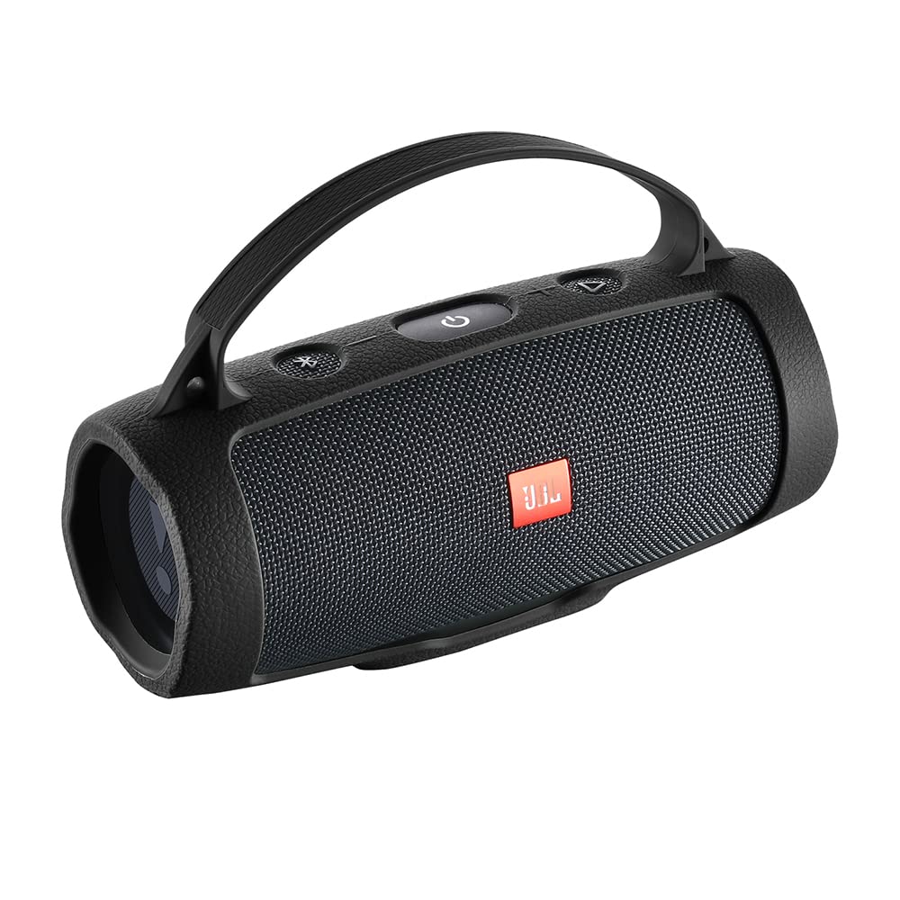 Funda de Silicona para JBL Charge Essential 2 Altavoz Bluetooth inalámbrico, Charge Essential 2 & Charge 4 Funda Protectora portátil para Viaje (Negro)