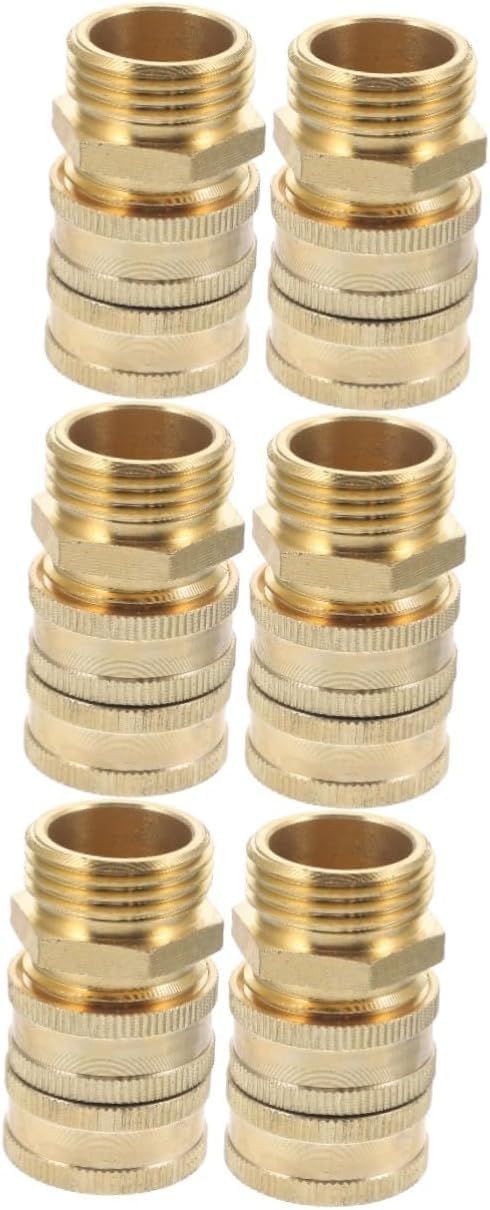 Gartenschlauch-Rohrverschraubungen, 6 Paar Zwei-Wege-Adapter, Waschmaschinenschläuche, Wasserhahnschlauch, Wasserhahn-Adapter, Schlauch-auf-Schlauch-Anschluss, Gartenschlauch-Anschluss, Schlauchkupplu