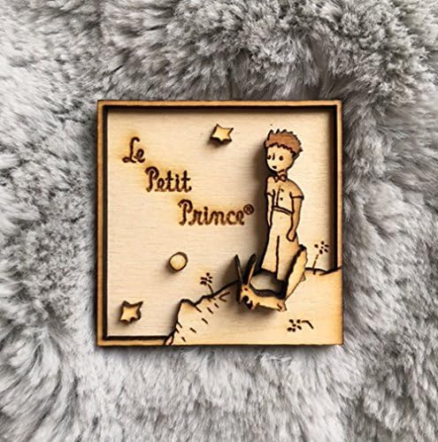 Miniatura 5 de The Little Prince Wood Engraved Magnet - n.1 - multi-layeredWood carving