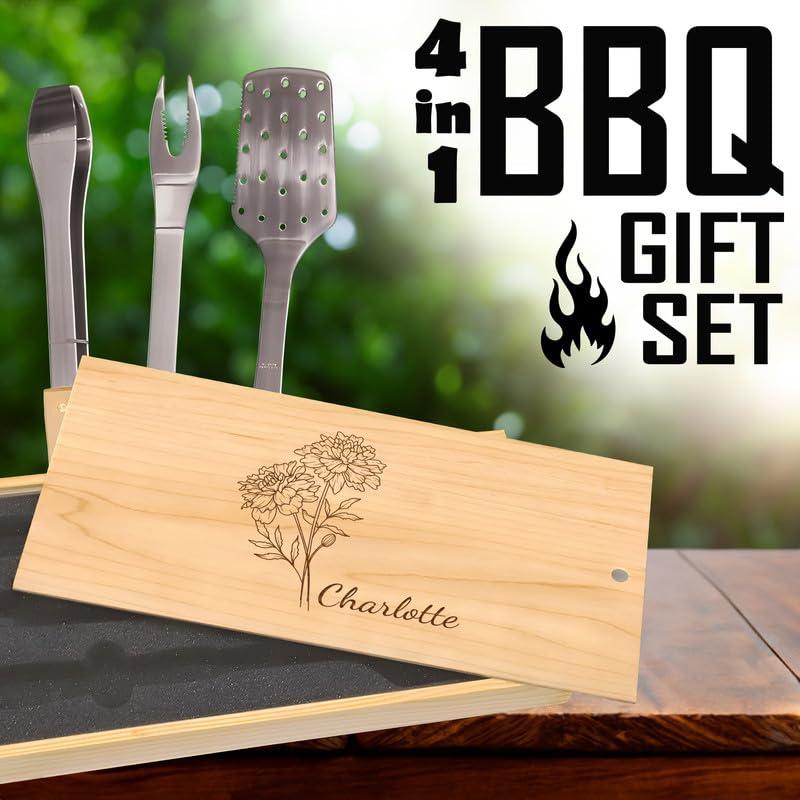 Set de Parrilla con Grabado Personalizado - Regalo de Octubre miniatura 5