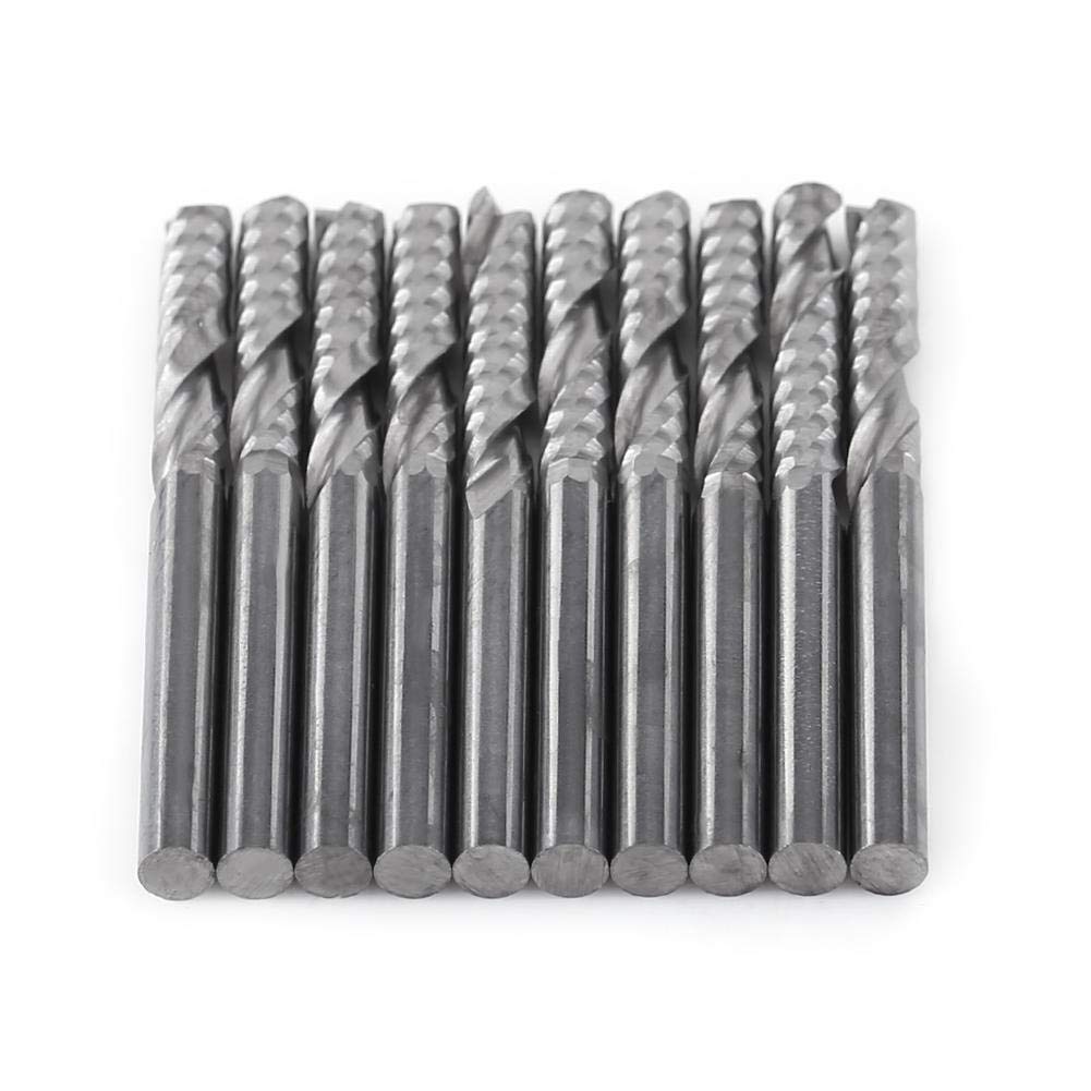 10 fresas helicoidales individuales de metal duro, fresa CNC, fresa de 4 mm, accesorios de herramientas, embalaje múltiple, socialme-EU