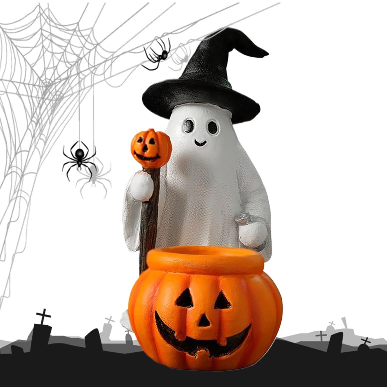 Statue de fantôme d'halloween mignonne pour bureau