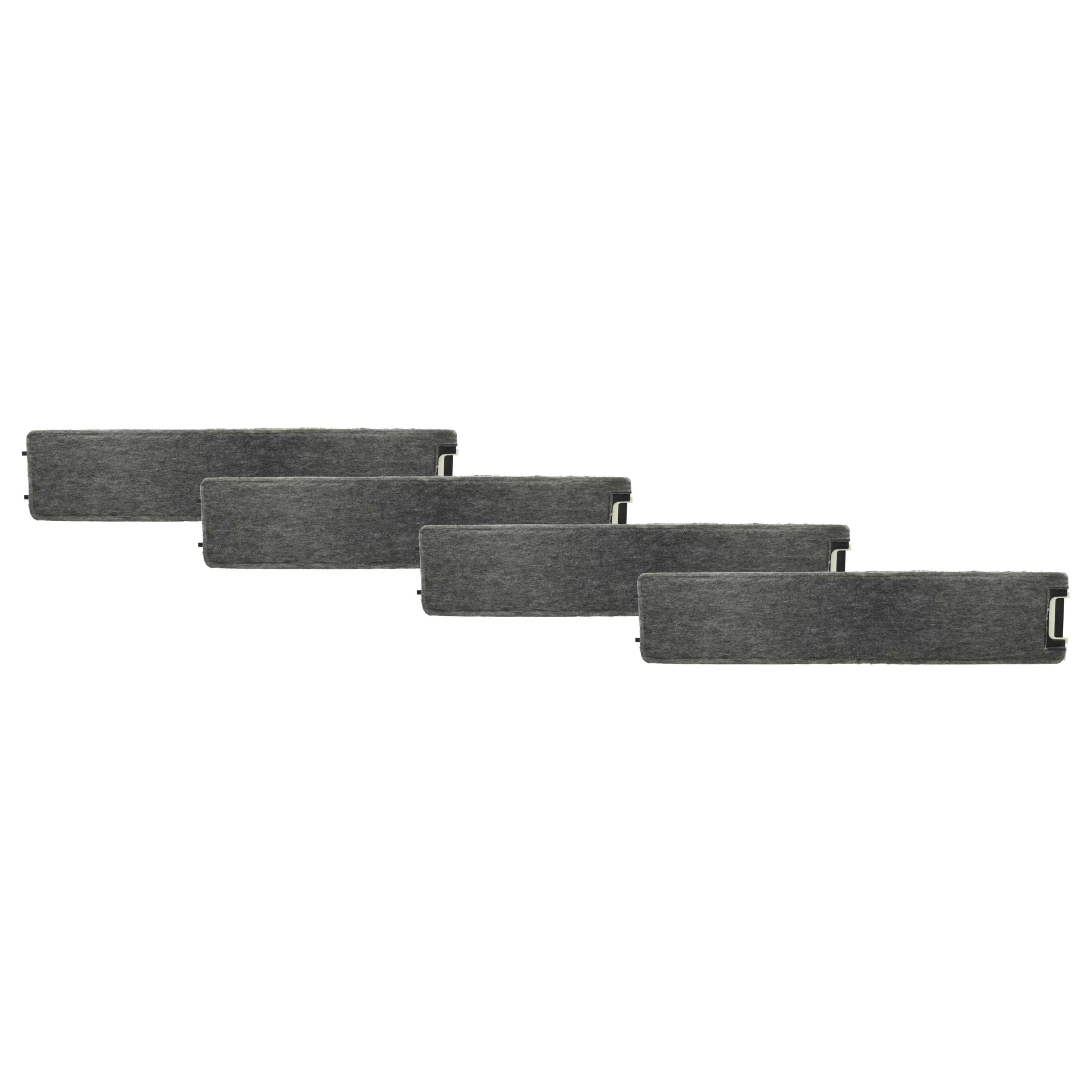 vhbw 4 x filtr z węglem aktywnym, zamiennik do Miele 0411503, 4114500, 4114501, 4114503, 4114502, DKF4 do okapu kuchennego - 50 x 10,4 x 3 cm
