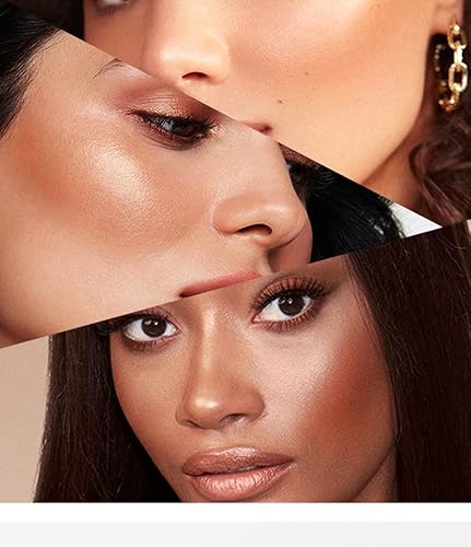 Miescher Luminous Bronzer Cream Highlighter Liquid Face Contour Illuminator Makeup Waterproof Long Lasting Matte Bronze Beauty Face Palette Contour Highlight Liquid Bronzer Blush Stick(Bronzed) #TOP4